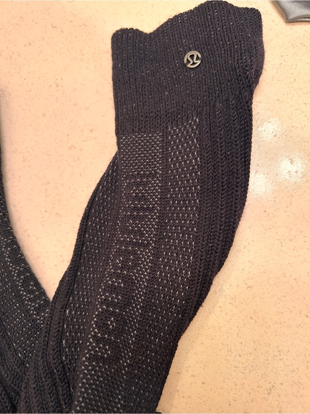 Lululemon Black Knit leg warmer Socks